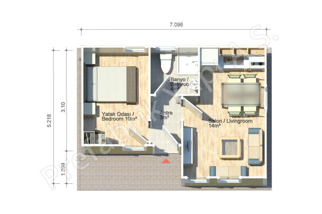 Efes 37 m2 Plan