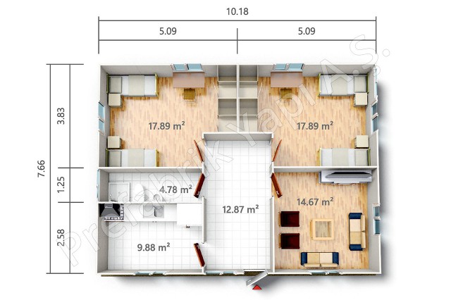PRST 78 m2 Plan
